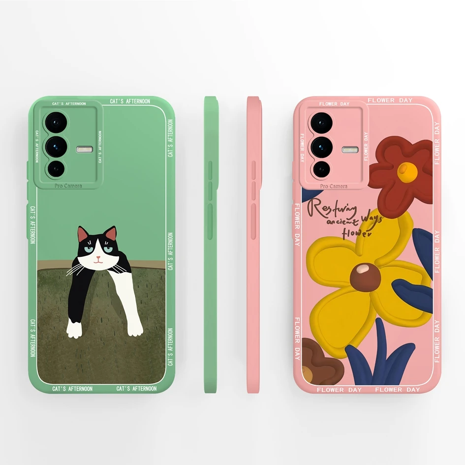 For Vivo S12 Pro Phone Case High Quality Panda Cartoon Pattern Matte Shockproof Soft Silicone Coque For Vivo S 12Pro Fundas Capa