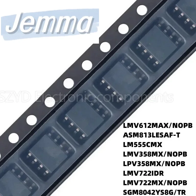 100PCS SOP8 LMV612MAX/NOPB ASM813LESAF-T LM555CMX LMV358MX/NOPB LPV358MX/NOPB LMV722IDR LMV722MX/NOPB SGM8042YS8G/TR