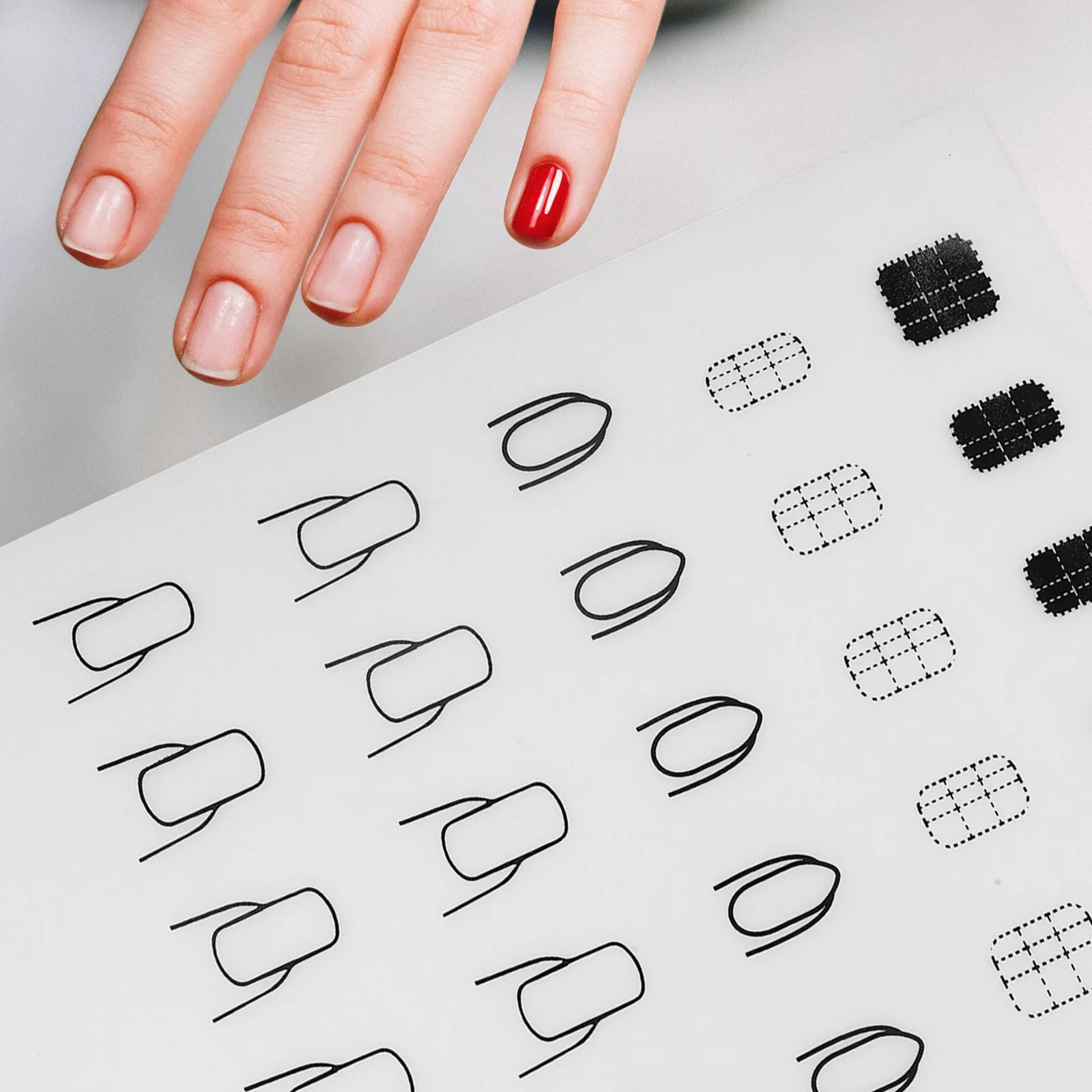 

Nail Art Supplies Manicure Table Coloring Pad Mat Mats Drawing Training Practice Plate Photo