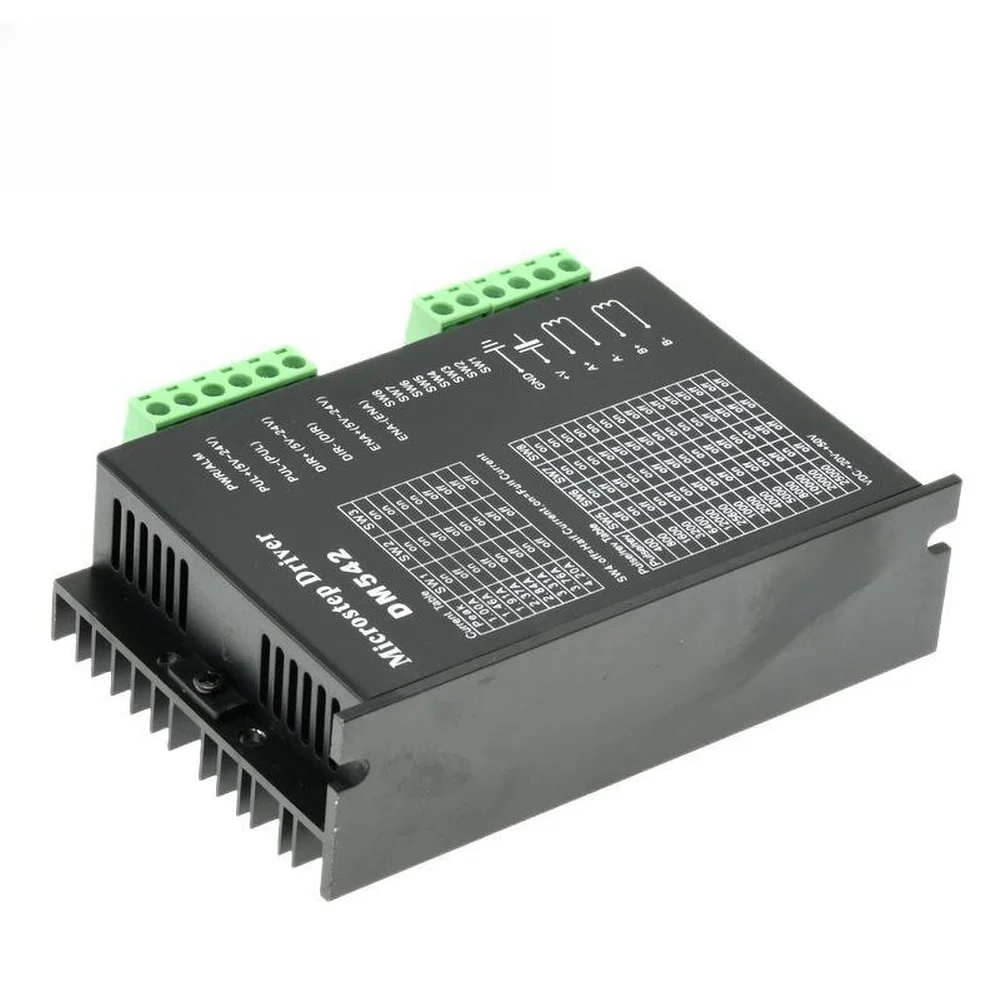 1pc DM556 DM542 Digital Stepper Motor Driver 256 FOR Microstep For 57/60/86ype Stepper Motors 11.8*7.55*3.3cm