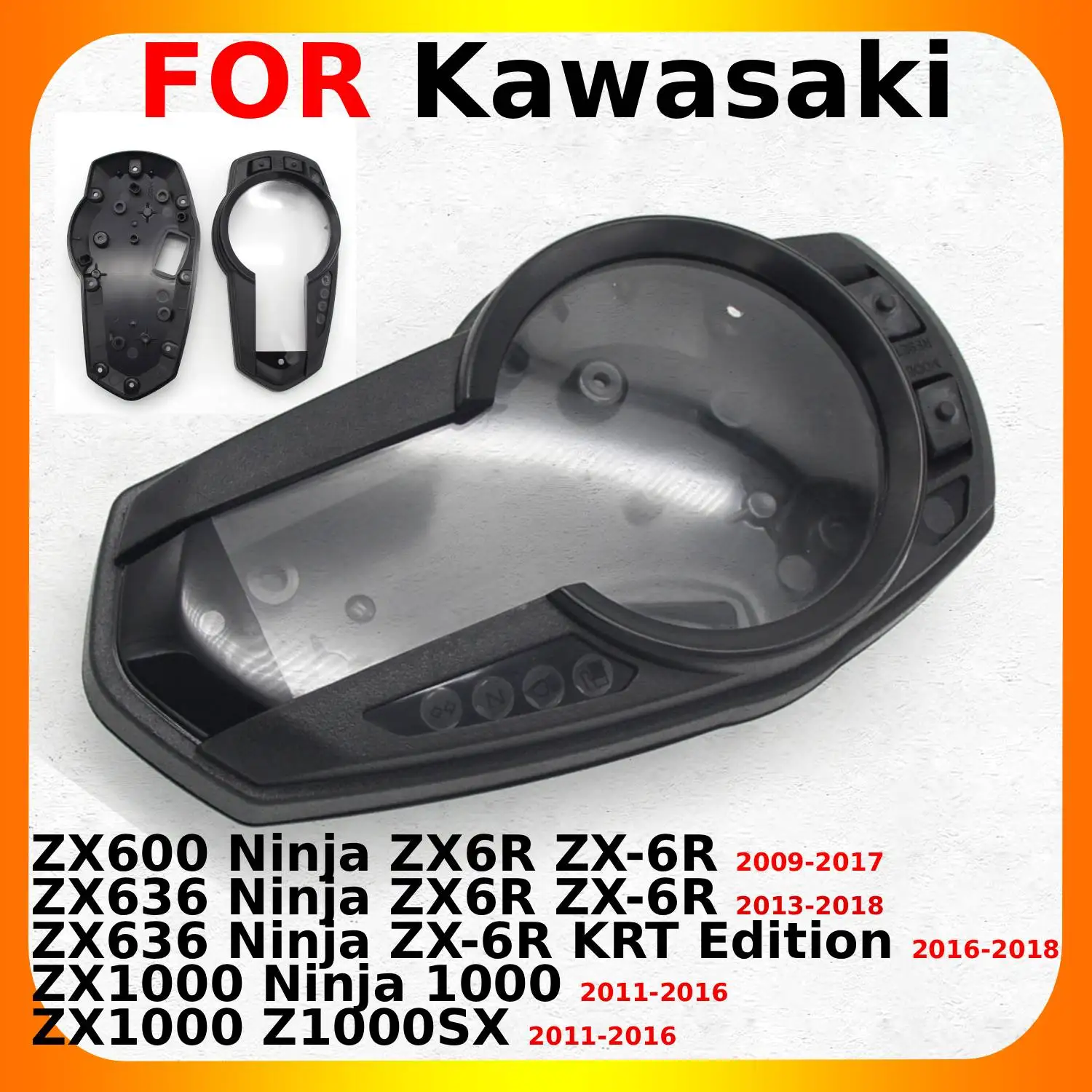 

Корпус приборной панели (спидометр, тахометр) для Kawasaki ZX600 ZX636 ZX6R ZX-6R KRT Edition ZX1000 Ninja 1000 Z1000SX 25023-0071