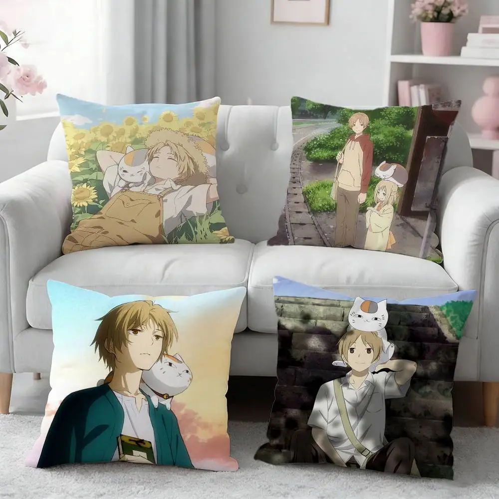 

Natsume Book of Friends Pillow Case Cushion Cover Throw Pillow Case For Car Sofa