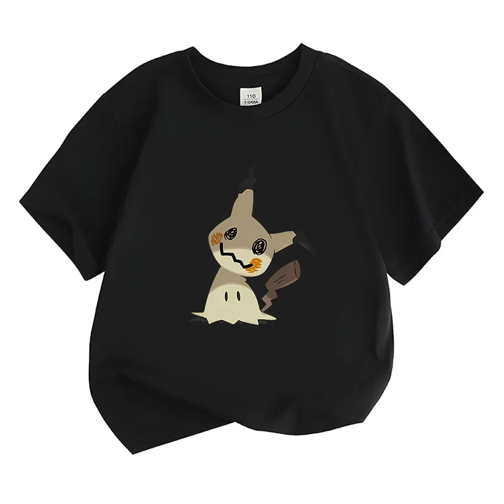 Mimikyu T-shirts MINISO Katoen kinderen Tee-shirt Japanse Anime Kawaii Tops Nieuwe Jongens Meisjes Grappige T-shirts O-hals Korte mouw