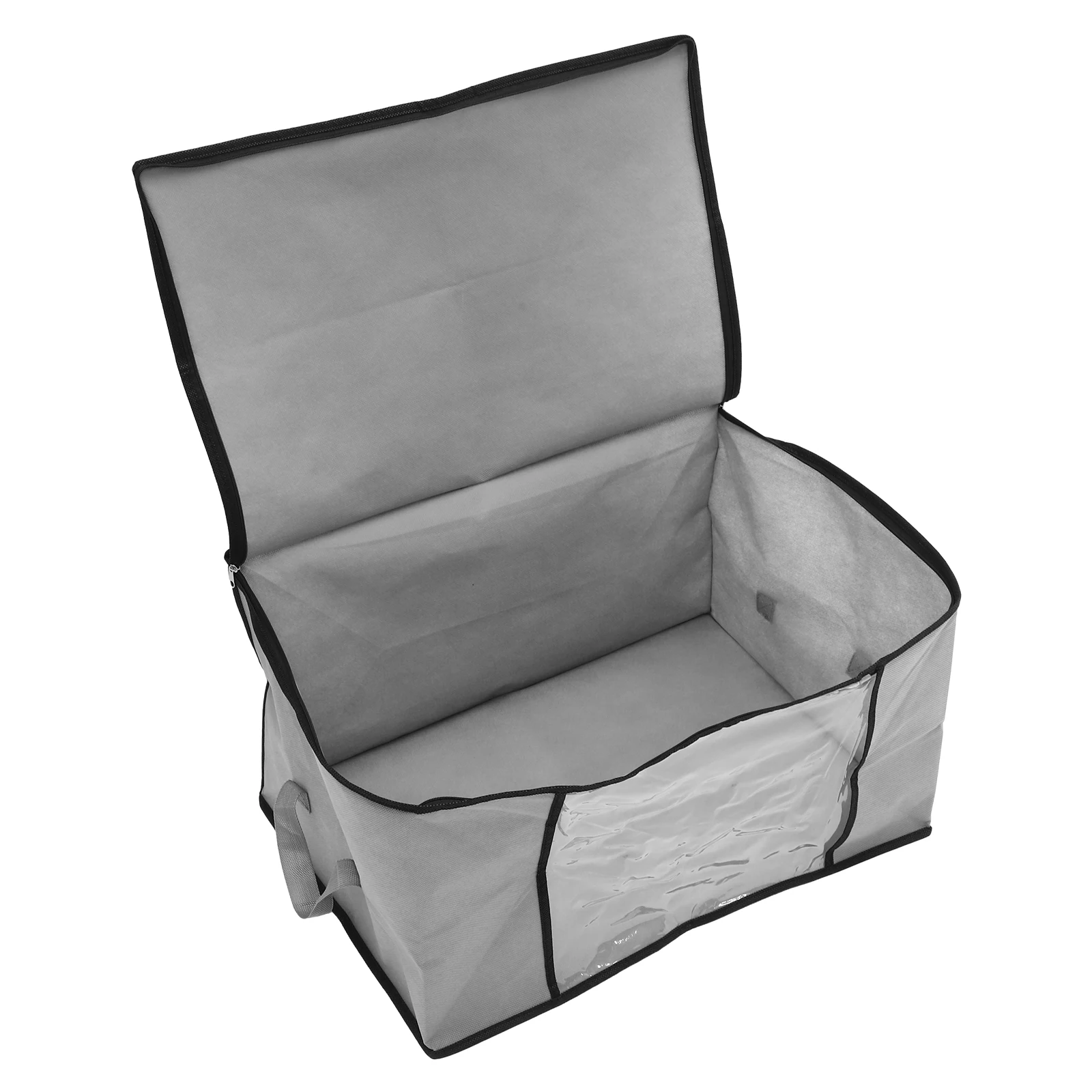 

Quilt Storage Box Foldable Large Capacity Non Woven Bedding ganizer Blanket Bin Container Gray 50x35x27cm Sheet Storage Box