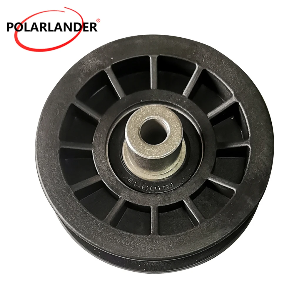 1pcs Black Lawn Mower Pulley Idler Pulley Accessories for Vehicles Flat Idler Pulley for Husqvarna/Craftsman 532194327, 194327