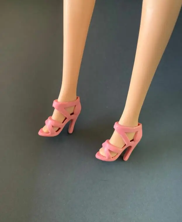 New styles Doll shoes high heel boots flat shoes toy blue yellow red purple for your BB 1/6 dolls A199a