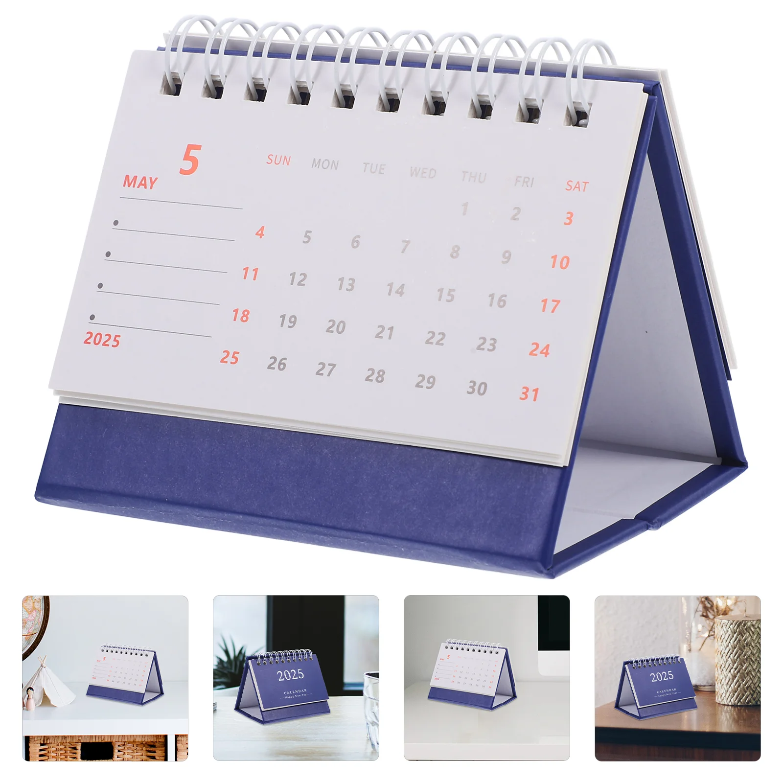 2025 Desk Calendar Flip for Office Monthly Supplies Note Accessories Small Digital