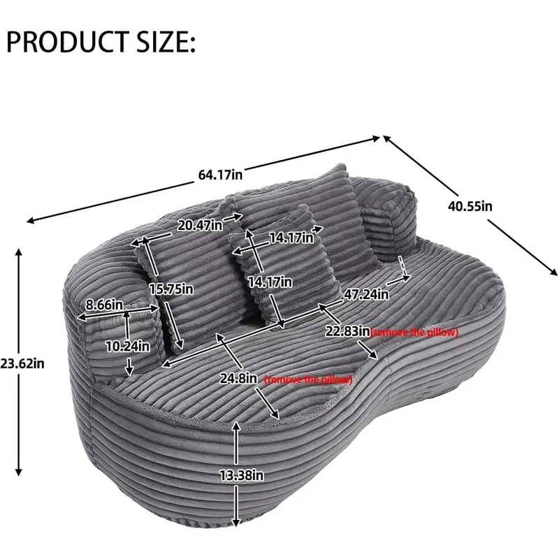 Wholesale OEM/ODM Compression Sealed Vacuum Package High Density Sponge Fabric Compressed Sofa