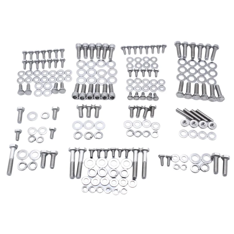 

Small Bloc Engine Bolt Kit SBC Engine Bolts Complete Kit For Chevy 265 283 305 327 350 400 Hex Set Stainless