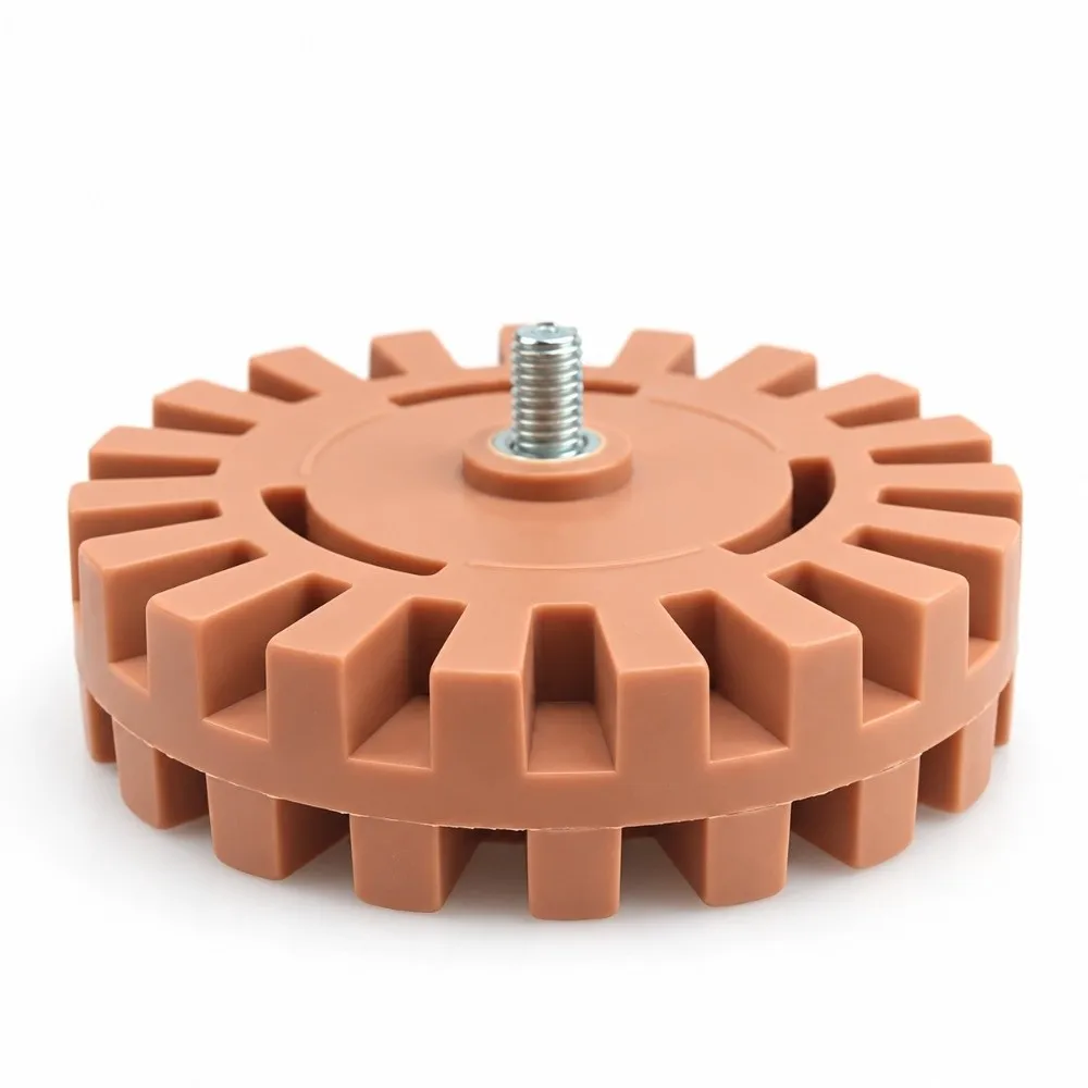 2pcs 4000 RPM Speed Pneumatic Rubber Remover Pneumatic Powered Eraser Wheel Design Sticker Removal Tool Decal Removal Eraser