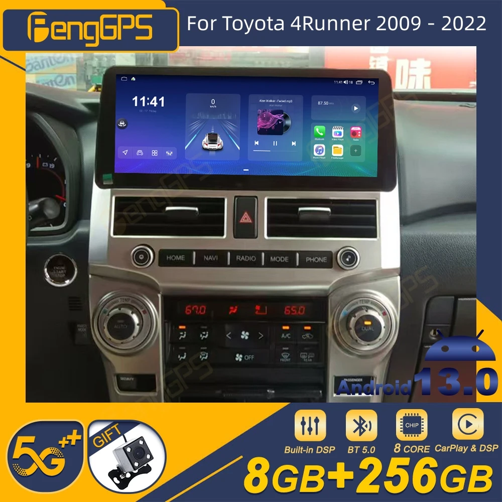 

Автомагнитола для Toyota 4runner 2009-2022, Android, 2Din, стереоприемник, Авторадио, мультимедийный плеер, GPS-навигация, экран головного устройства