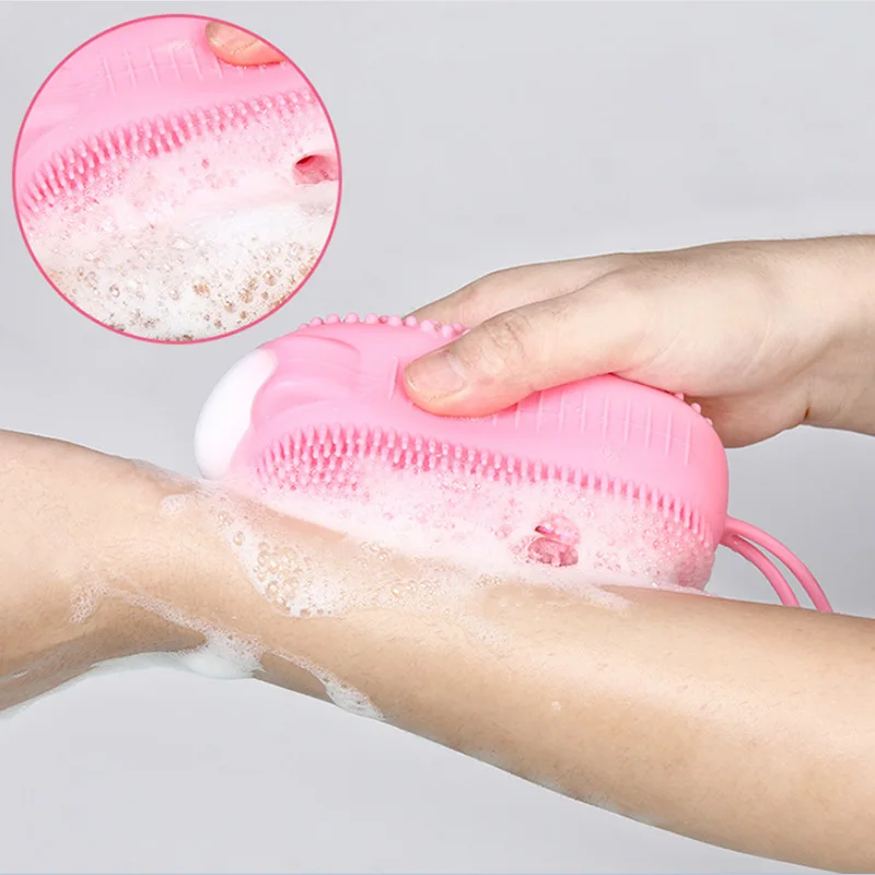 Creative Silicone Bubble Bath Brush Double-Sided Massage Scalp Backrubbing Bath Massage Brush Skin Clean Shower Brushes