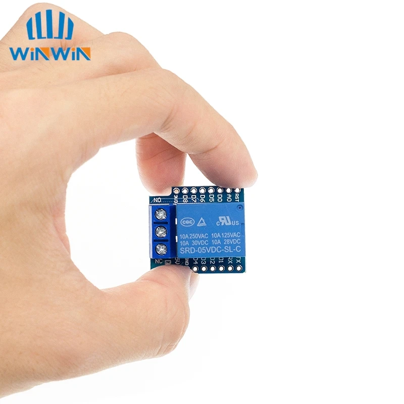 One Channel Wemos D1 Mini Relay Shield Wemos D1 Mini Relay Module for   ESP8266 Development Board 1 channel