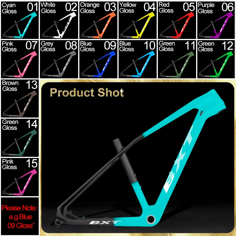 BXT Full Carbon MTB Frame 27.5er Cadre Carbone T1000 Carbon Mountainbike Frame 27.5 inch Steekas MTB Carbon Fietsframe 27.5