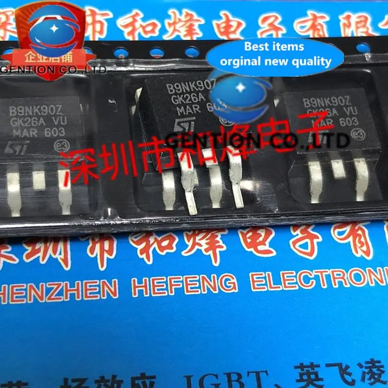 10PCS B9NK90Z STB9NK90Z TO-263 900V 8A in stock 100% new and original