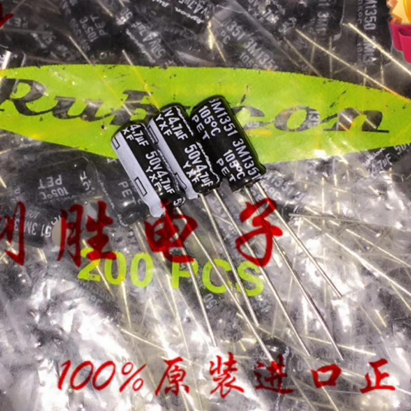 

50PCS 4.7UF 50V electrolytic capacitor 50V 4.7UF 5X11