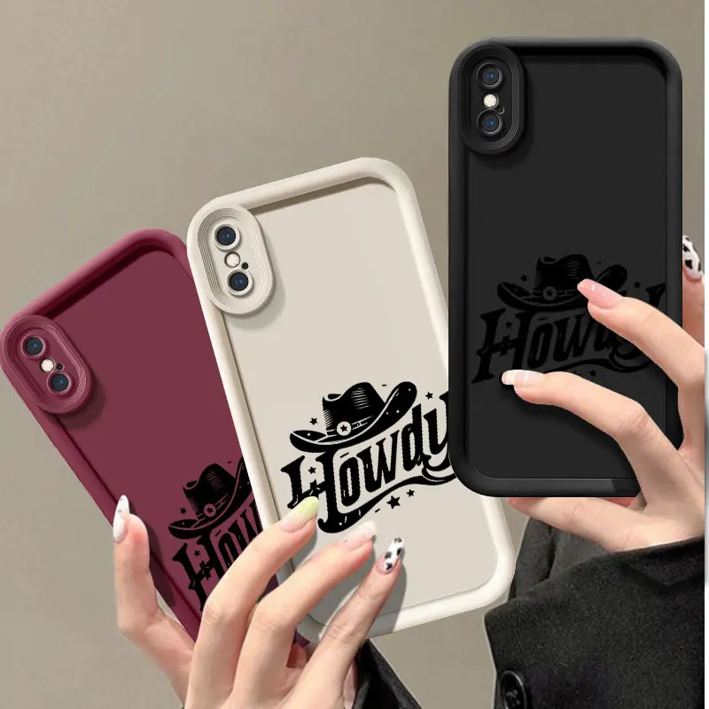 Western Fasion Phone Case for iPhone 6 6S 7 8 PLUS SE 2020 2022 X XR XS MAX Shockproof Silicone Soft Cover Coque