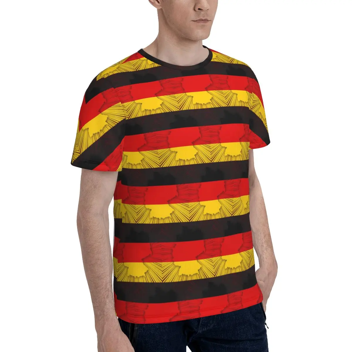 German Eagle T-Shirt for Men Cotton T Shirts Men's Short Sleeve O-Neck Summer Clothes Tops