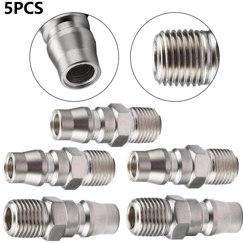 5PCS Male Coupling Air Fitting With 1/4inch  For BSP Male Thread (20PM) Multimeter Soldering Iron Herramientas