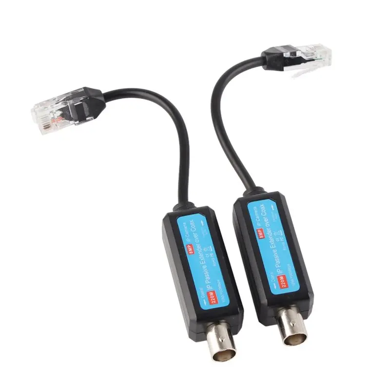 

A99E-1Pair 10/100 Мбит/с 1-канальный пассивный IP-передатчик-приемник-удлинитель по коаксиальному кабелю для стабильной передачи данных