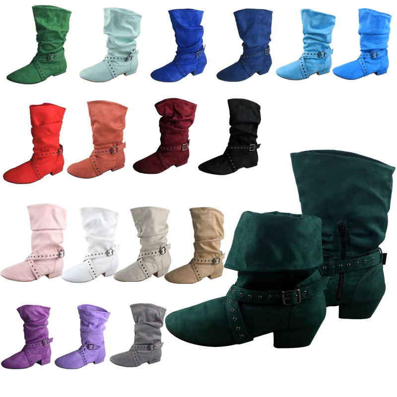 Venus lure-Botas de baile de estilo occidental para mujer, calzado personalizado con suela de ante, color verde, 28 colores