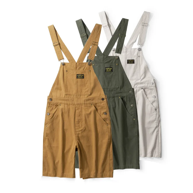 

Workwear Backstraps Shorts Suspenders Workers' Pants Men's Women's Couples Amikaki Half Jumpsuit Outdoor Climbing Sports