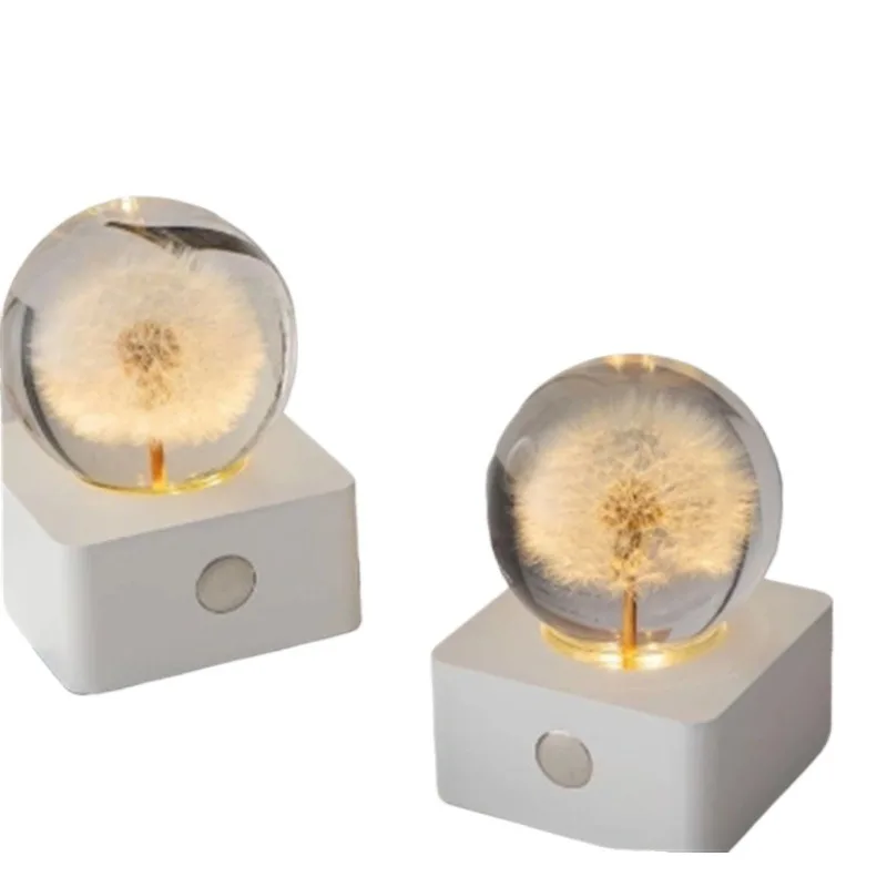 

Hot Valentine's Day Gifts Acrylic Crystal Box Gifts Luminous Dandelion Valley Sunflower Crystal Ball