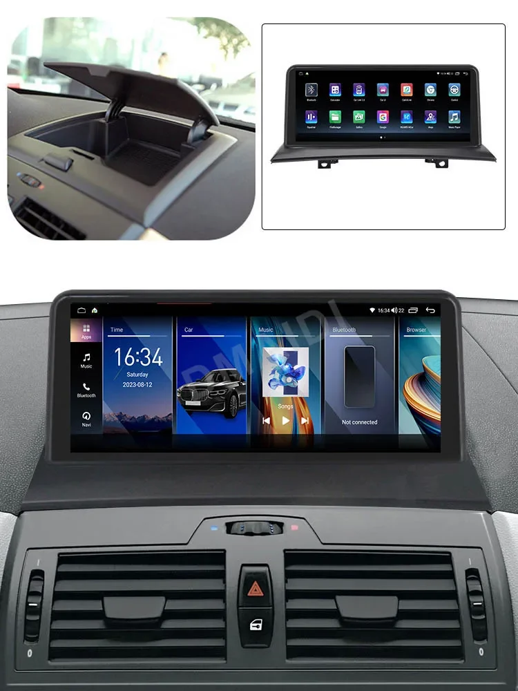 Factory Price Android 13 For Bmw X3 E83 10.25 Inch ID8 UI Car Video Player  Bluetooth GPS Navigation Screen Carplay Auto WIFI