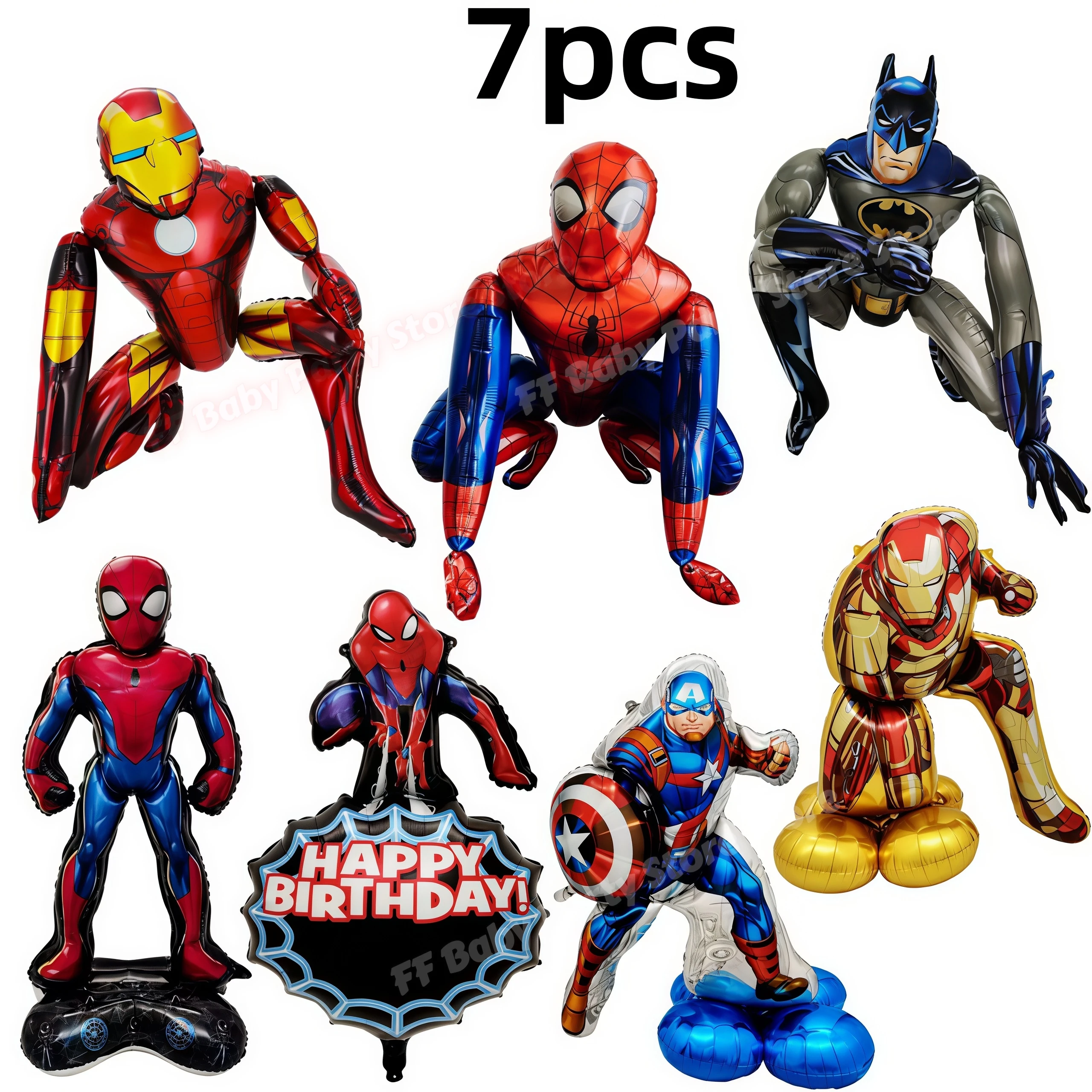 Spidey Giant Balloons Red Spider Aluminum Foil Balloon Superhero Birthday Party Decoration Party Photo Props Baby Shower Globos
