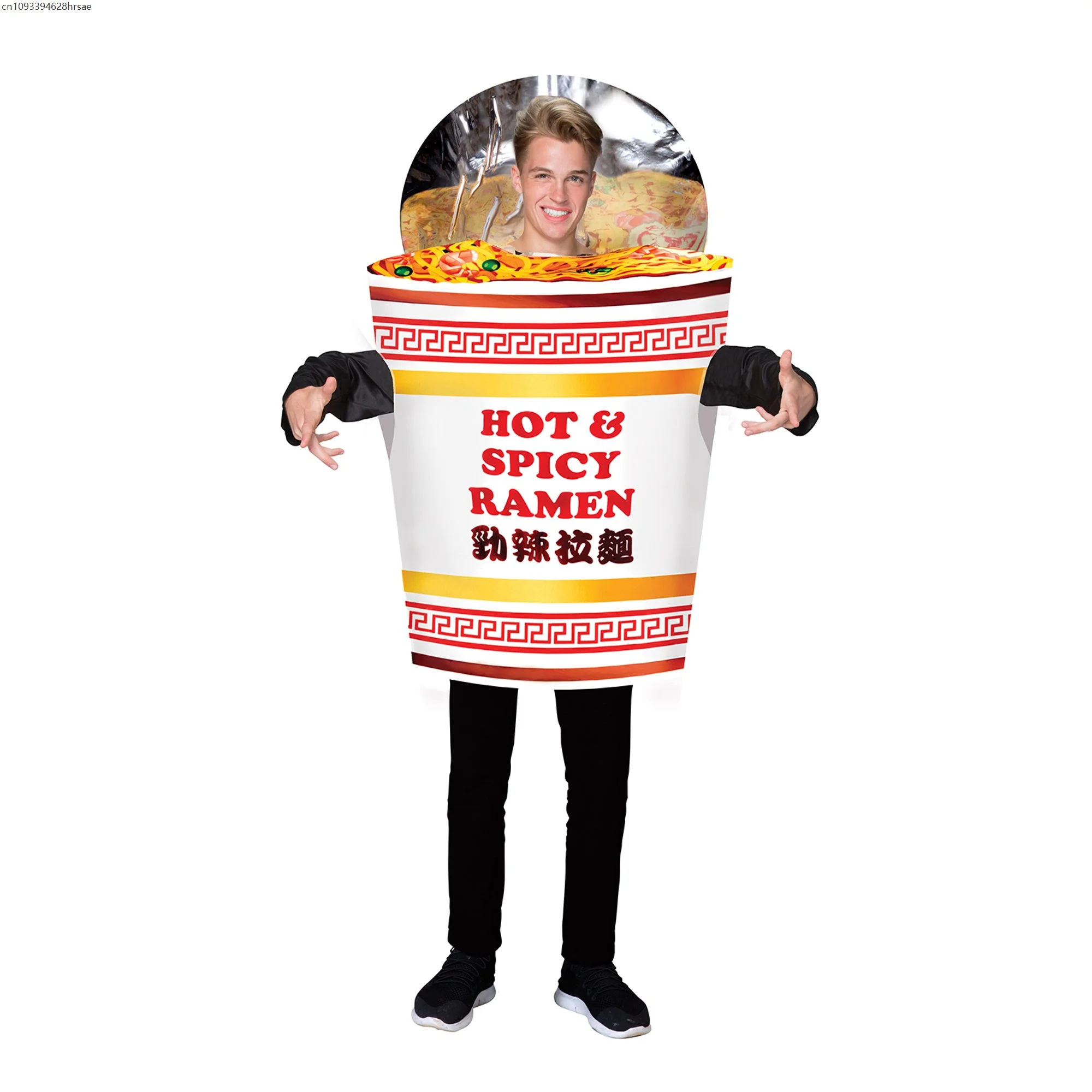 Disfraz de Ramen picante y picante Unisex para niños, traje de fideos chinos para adultos, disfraz de baile de máscaras, disfraz de Halloween