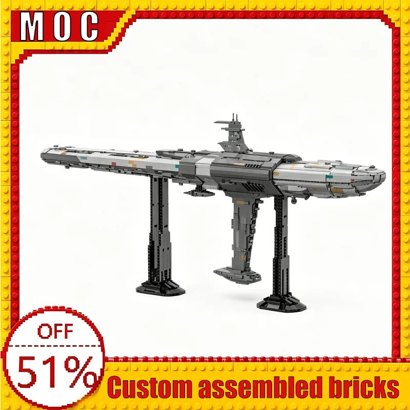 

5035 Parts Deep Space Heavy Cruiser Sci-Fi Warship MOC Exploration Building Blocks Model DIY Assembly Educational Learning Gifts