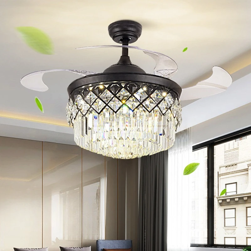 European style, invisible, fan light led living room, bedroom