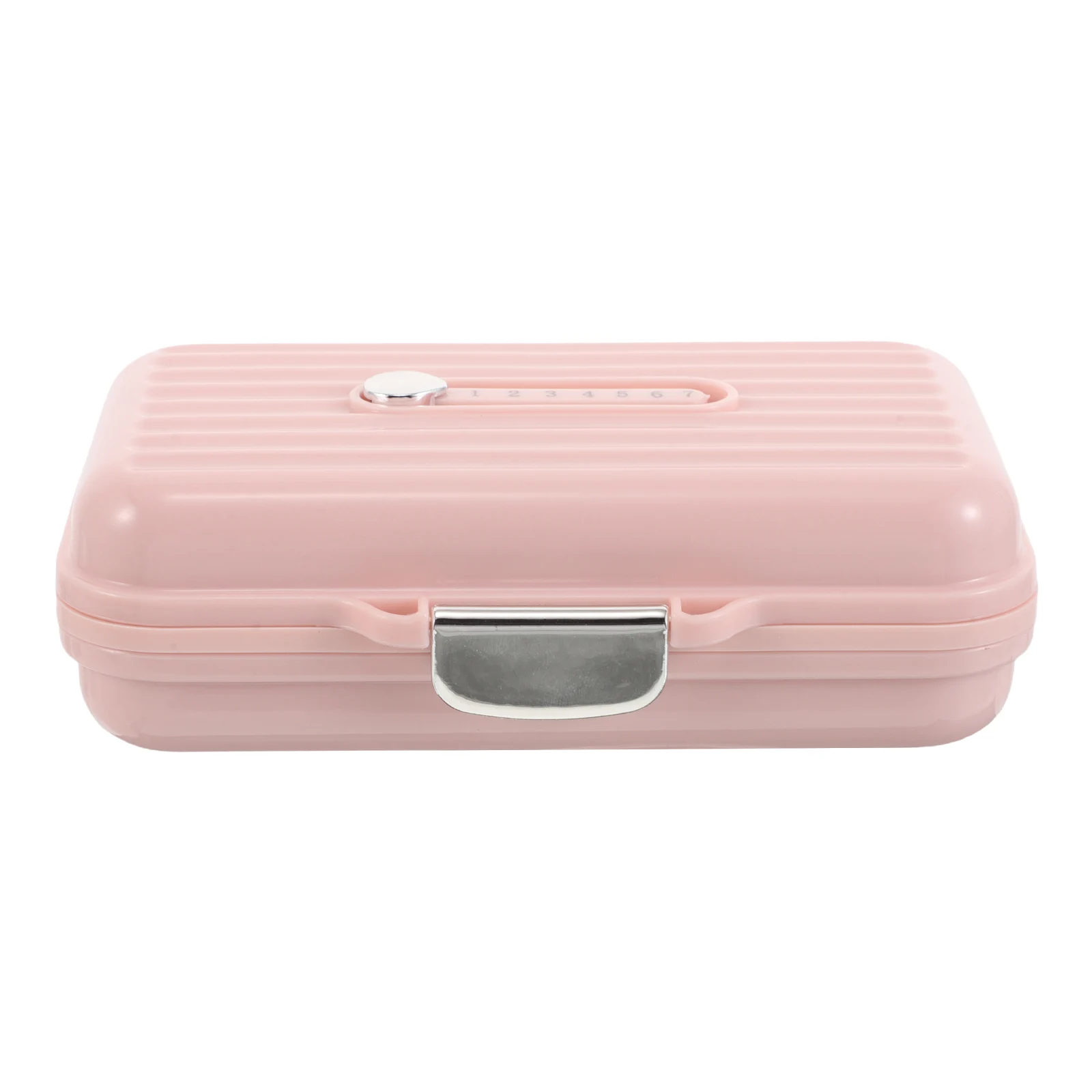 

7 Compartment Weekly Pill Organizer Compact Portable Medicine Case for Daily Travel Use Time Tracking Pocket Pill Container