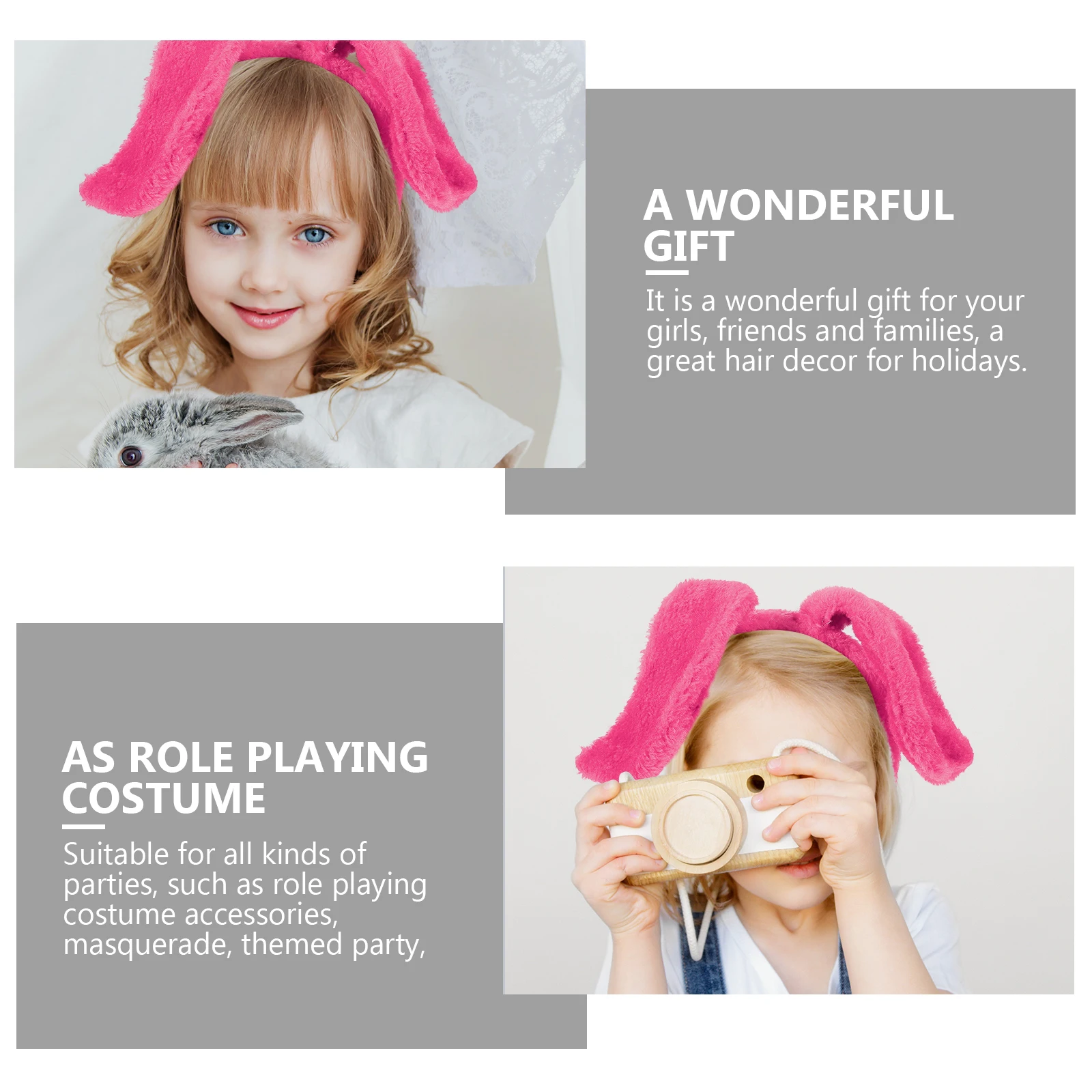 

Dog Ear Headband Headbands Puppy Ears Animal Cosplay Women Adult Zoo Animals Fox