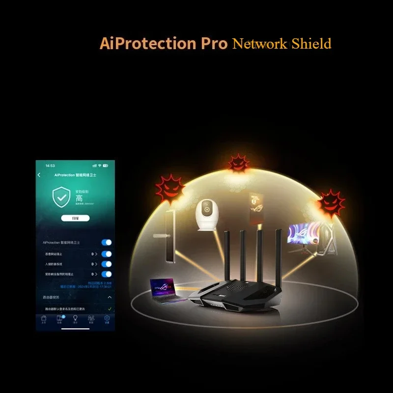 2026 NEW WiFi7 TUF GAMING BE 6500 Gaming Router Ai Router Home WiFi Random Group Routing HyperFibre Ready Support OFDMA VPN
