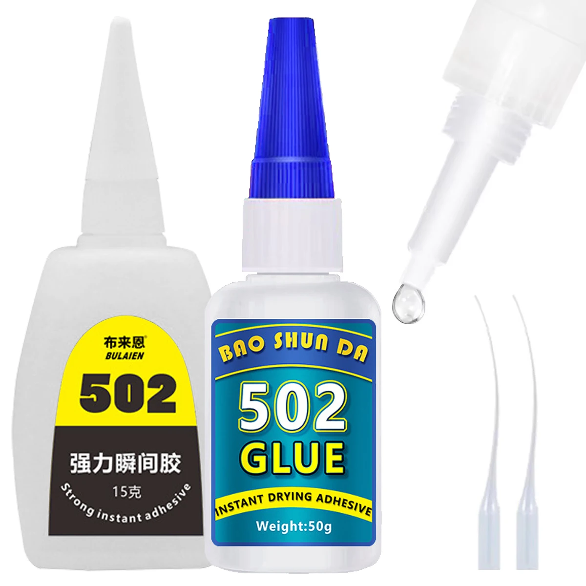 

1/3Pcs 502 Super Glue | Instant Quick-Drying Cyanoacrylate Adhesive Strong Bond for Leather Rubber Wood Metal Repair Tool
