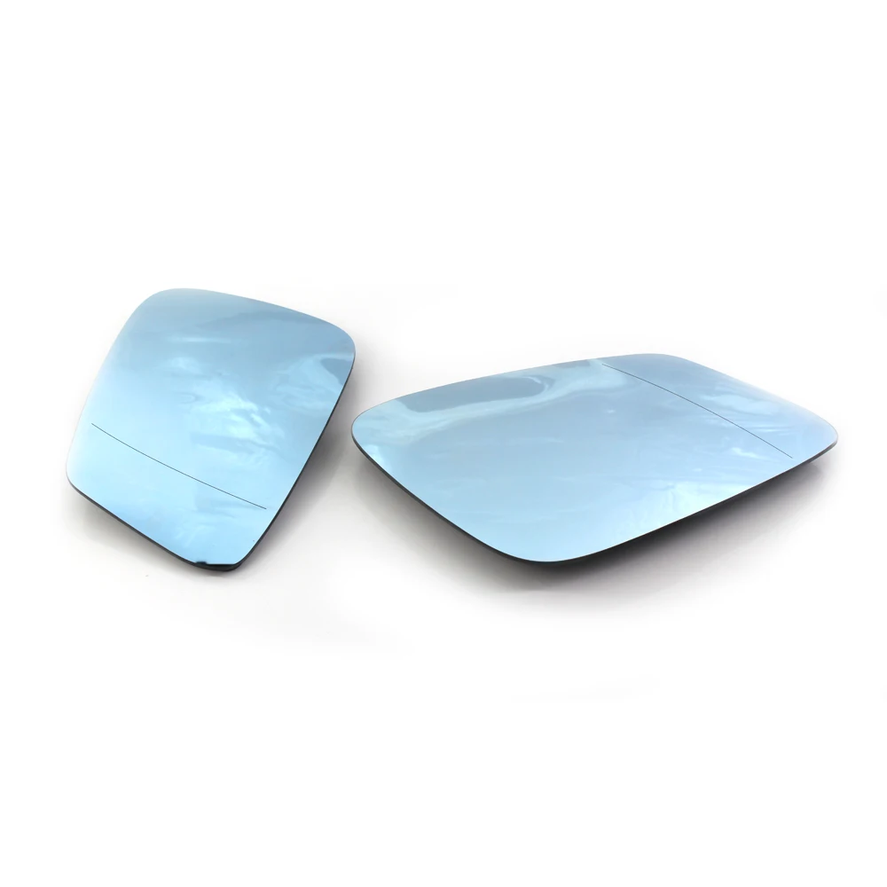 Left & Right Blue Heated Mirror Glass For BMW F10 F01 F02 F07 F11 F12 F13 528i 535 740i 750Li 5 6 7Series 10-14
