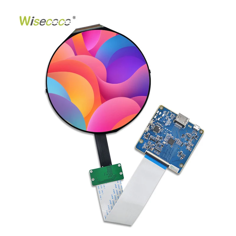 Wisecoco 5 Inch 1080x1080 High Resolution TFT IPS Round LCD Display with MIPI Interface