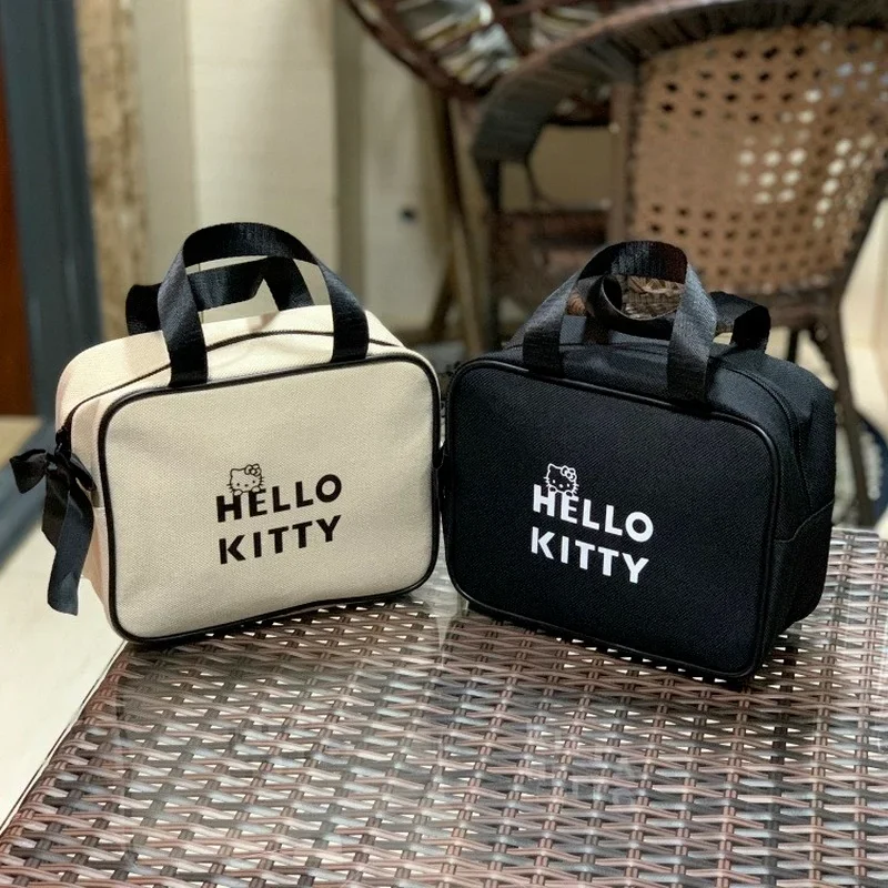 

Портативная косметичка Hello Kitty, сумки Sanrio для женщин, косметичка, коробка для мытья, женские кошельки, кошельки для макияжа, кавайный органайзер