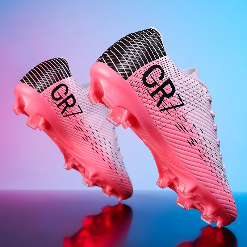 New low-top soccer shoes with long studs for teenagers and students, suitable for boys and girls, stylish, high durability, tren