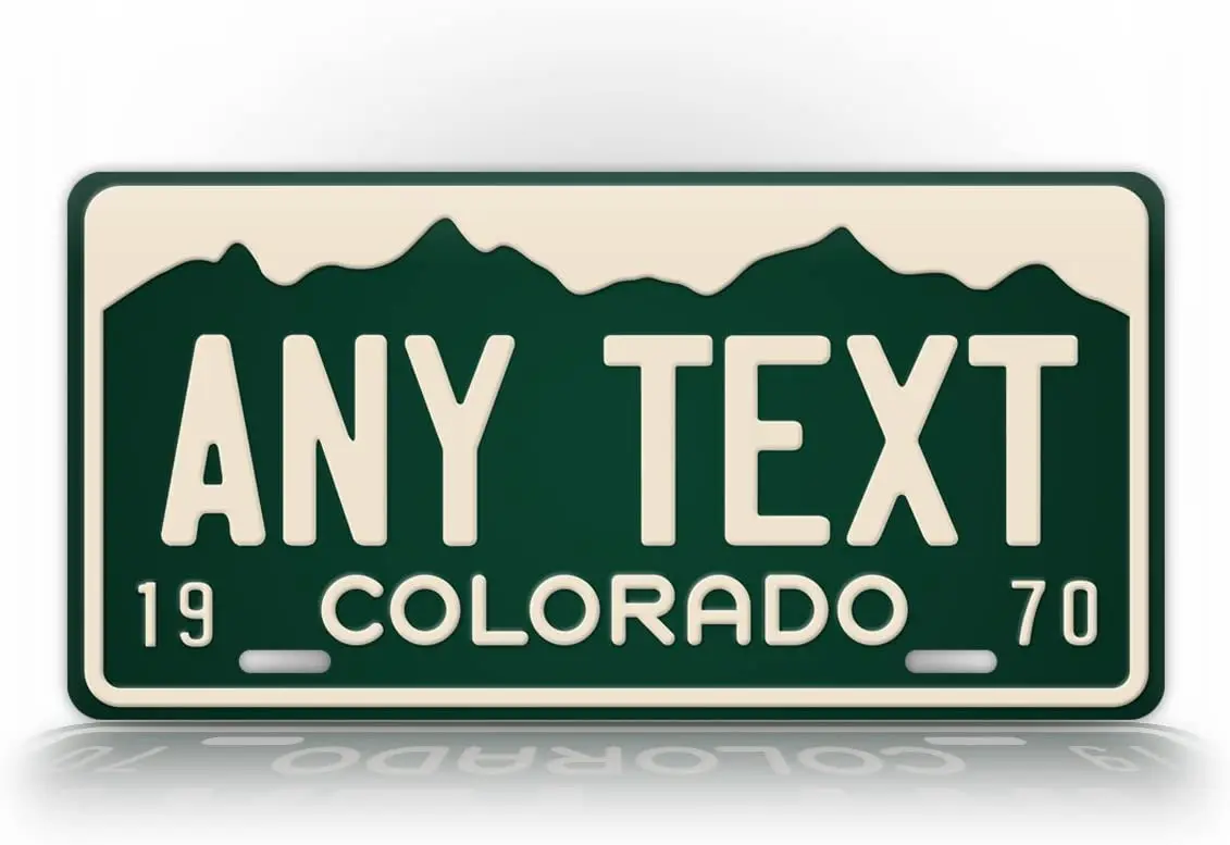 

SignsAndTagsOnline Vintage Colorado State Metal Sign Custom Antique CO Auto Tag Retro Replica Any Text
