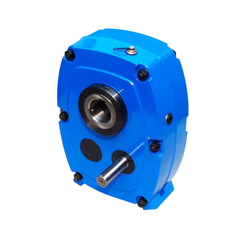 Shaft mounted gear reducer vertical through hole mounting hardened surface