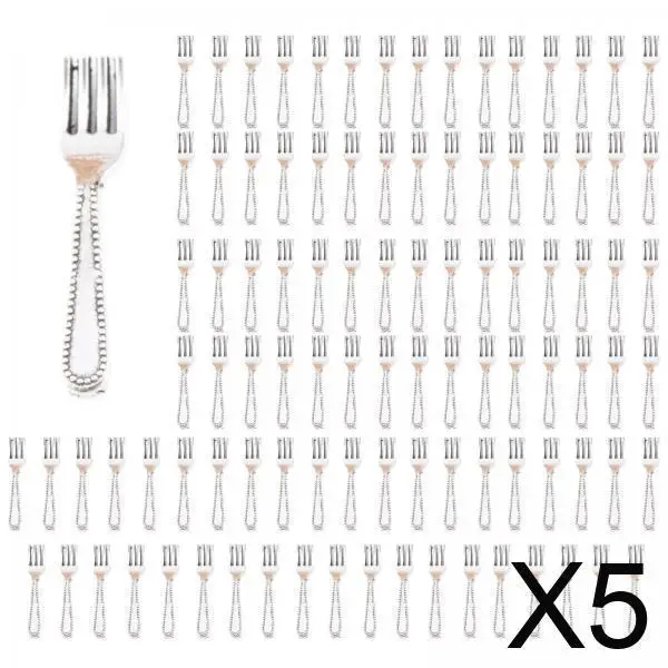 

5x100Pcs 1/12 Dollhouse Tableware Dollhouse Kitchen Accessories Dollhouse Decor Kitchen Tableware Model Toy for Girl Kids Gifts