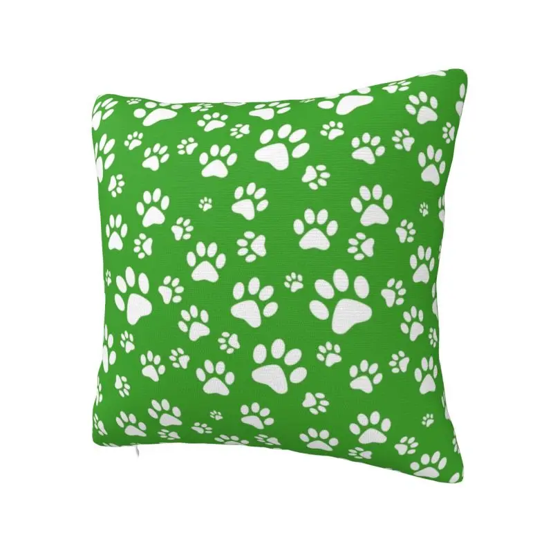 Pet Dog Paw Pattern Throw Pillow Covers Living Room Decoration Animal Footprint Sofa Cushion Cover Polyester Soft Pillowcase