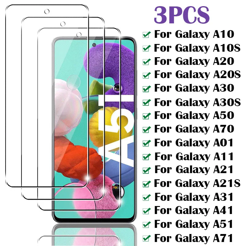 3PCS Tempered Glass…