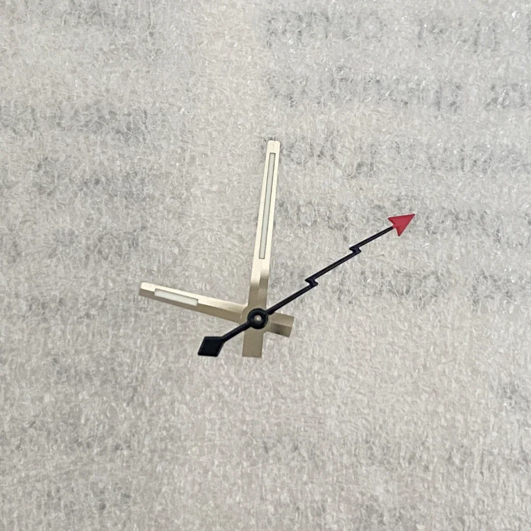 8x12x13mm log modificado acessórios de relógio ponteiro verde luminoso mão ouro prata segunda mão adequado para movimento nh35/36/4r/7s