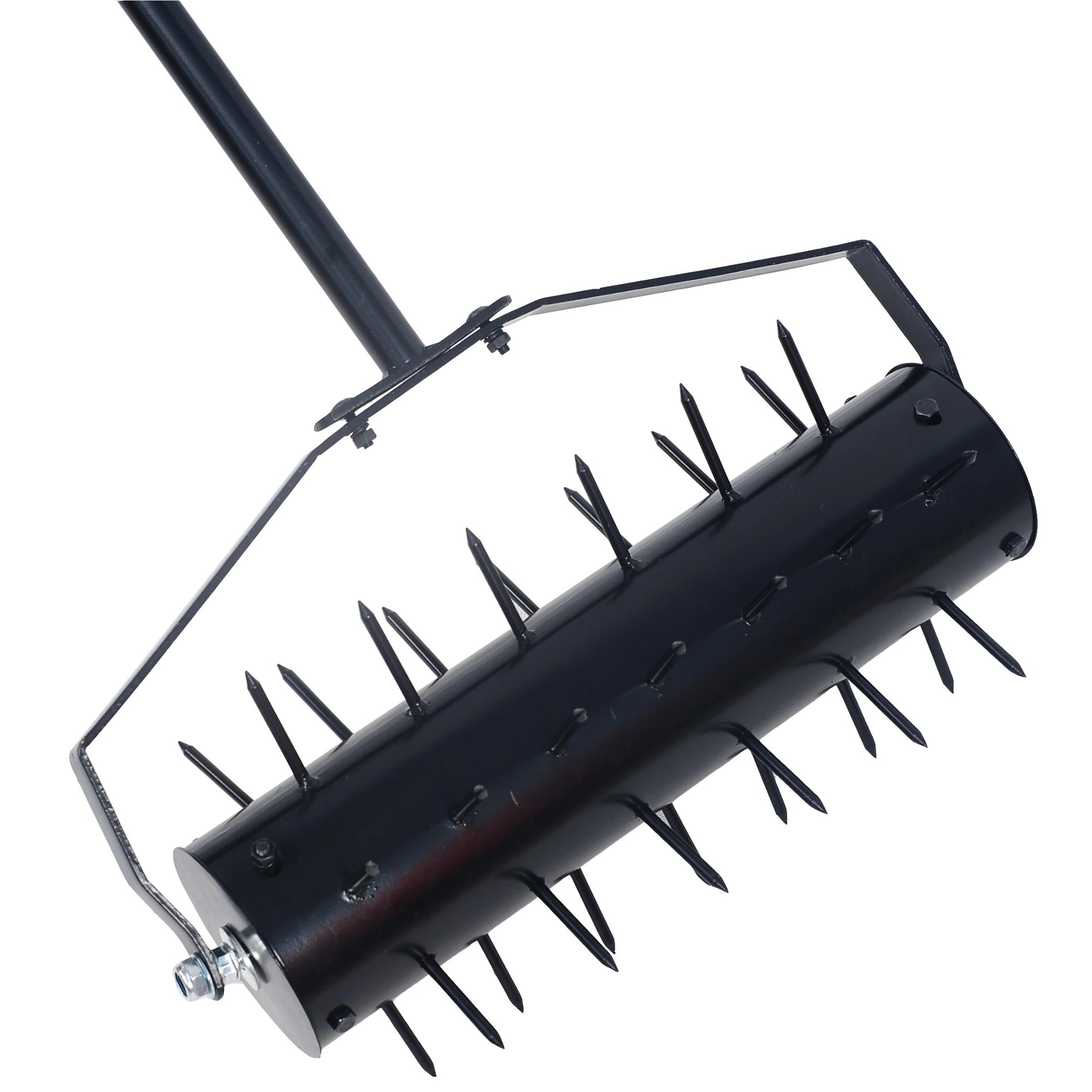 Aerator Rumput Manual Bergulir, Pendorong Alat Rumput Aerator Rumah, Aerator Rumput Dorong Pegangan 58 Inci untuk Rumput, Halaman, dan Kebun