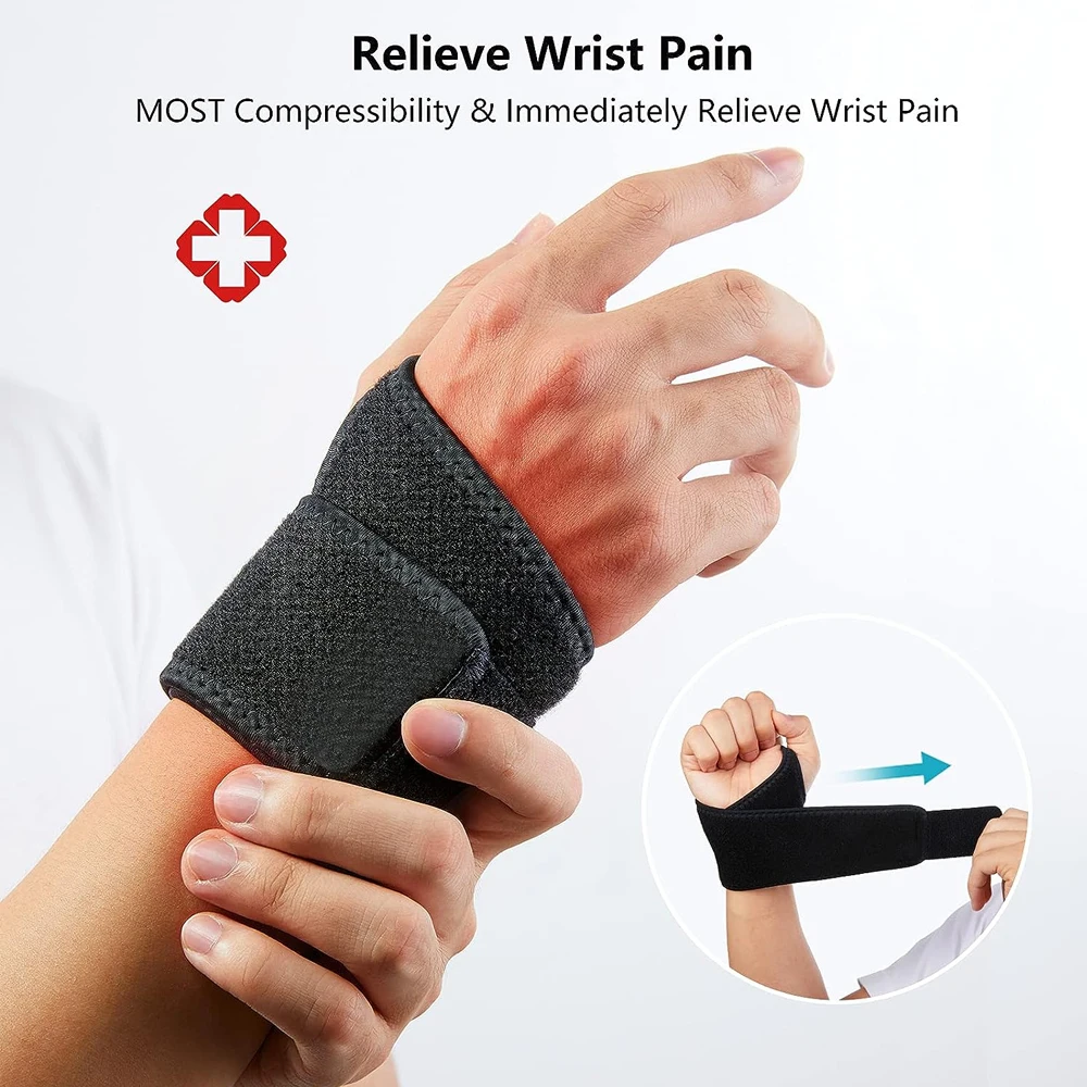 1 PCS Wrist Brace Carpal Tunnel Women Men Hand Support, Adjustable Wrist Support for Arthritis and Tendinitis, Joint Pain Relief