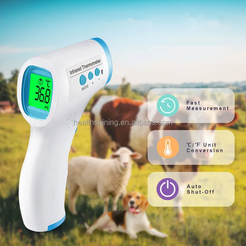 1second Accurate Temperature Readings Veterinary Large and Small Animal Digital Infrared Thermometer Calibration for Pet Vet