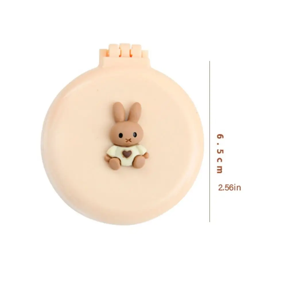 Rabbit Cartoon 2 in 1 Comb Mirror Set Bear Cartoon Animal Bowknot Air Bag Hair Comb Anti Static Durable Massage Comb with Mirror